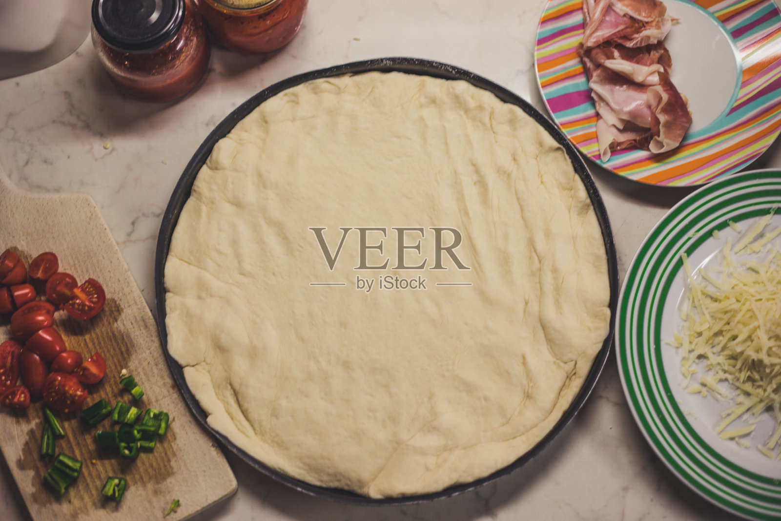 披萨的配料照片摄影图片