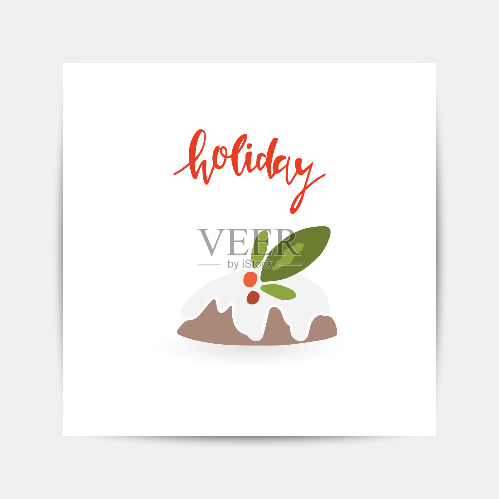 圣诞玩具贺卡插画图片素材