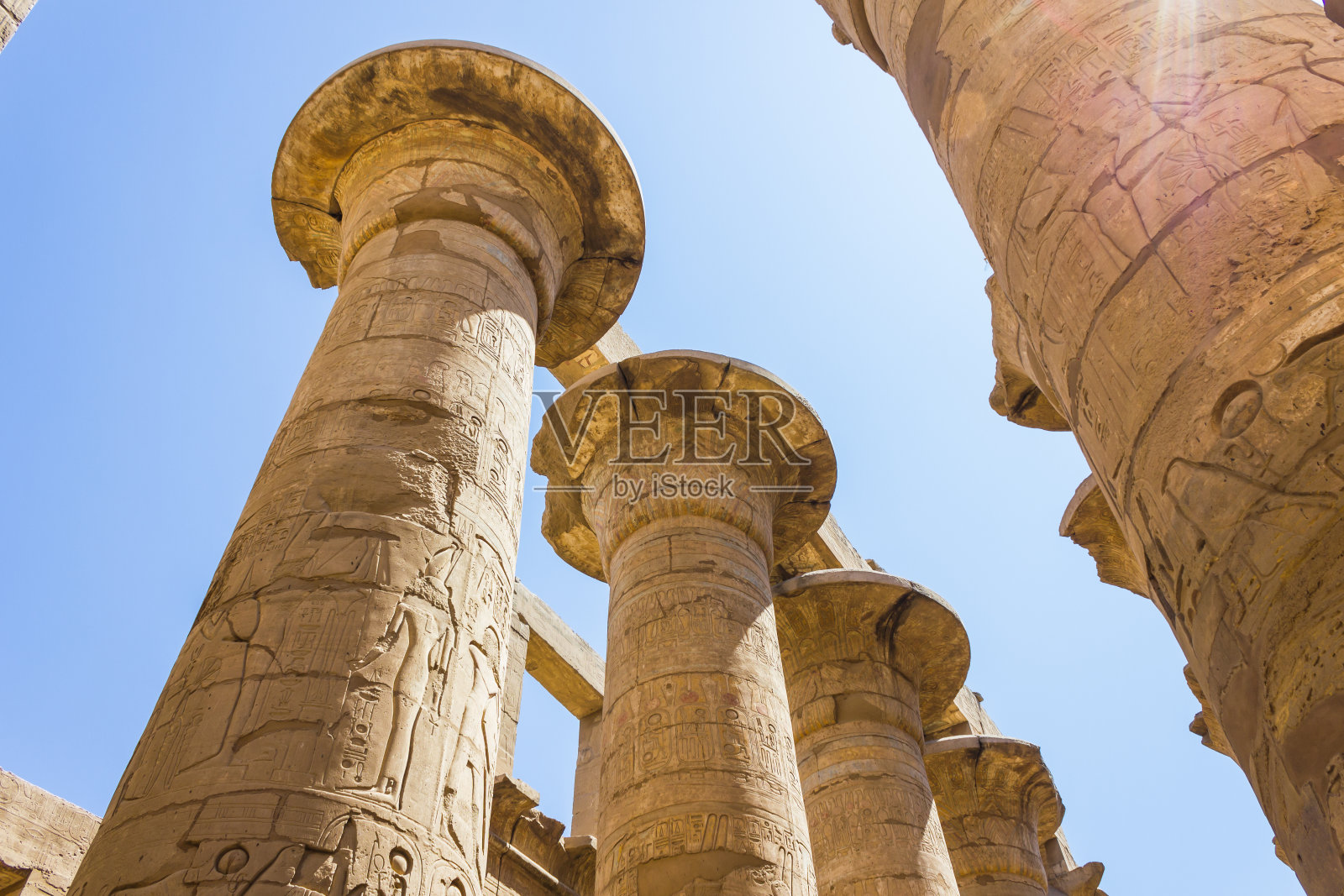 古埃及卡纳克神庙遗址照片摄影图片