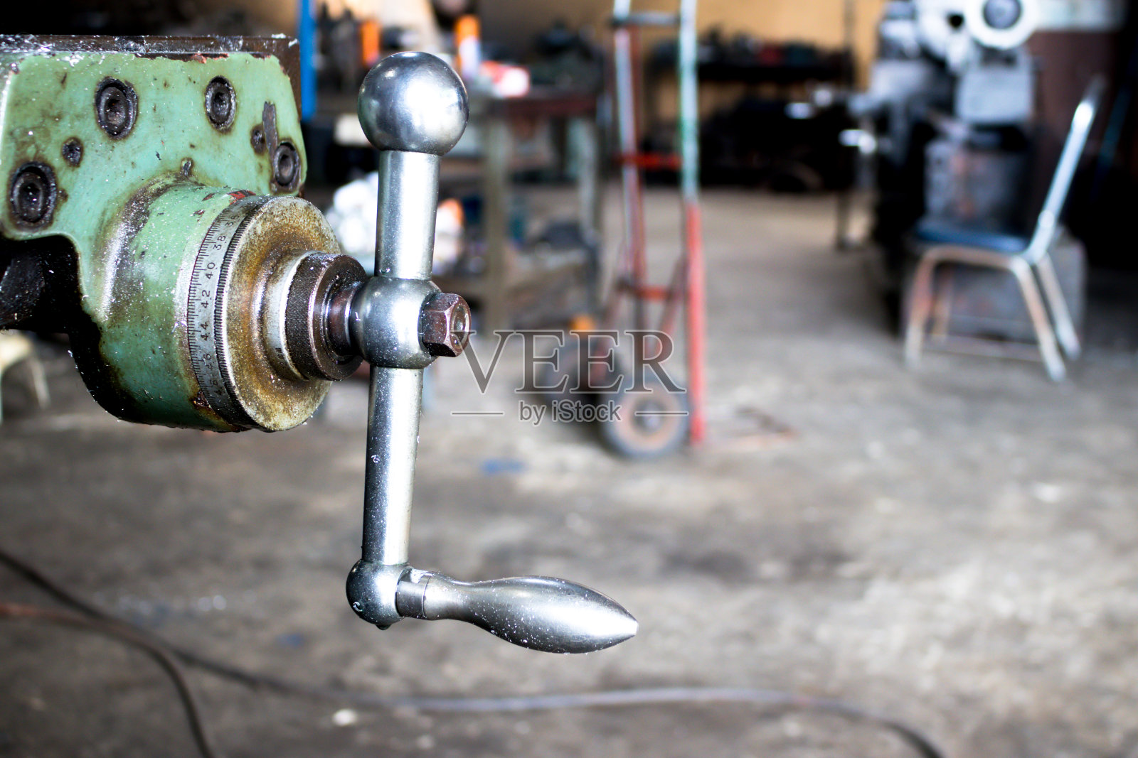 机器的金属旋转手柄照片摄影图片