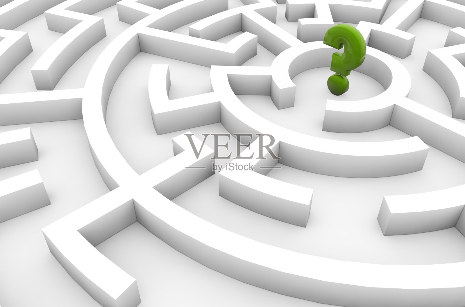 迷宫中的问号照片摄影图片