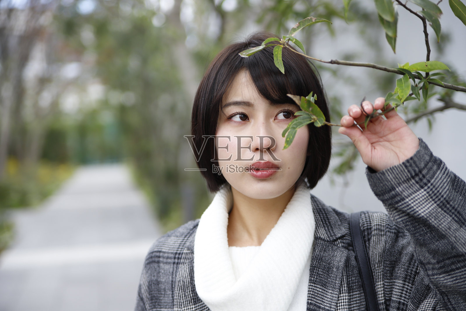 可爱的日本女孩照片摄影图片
