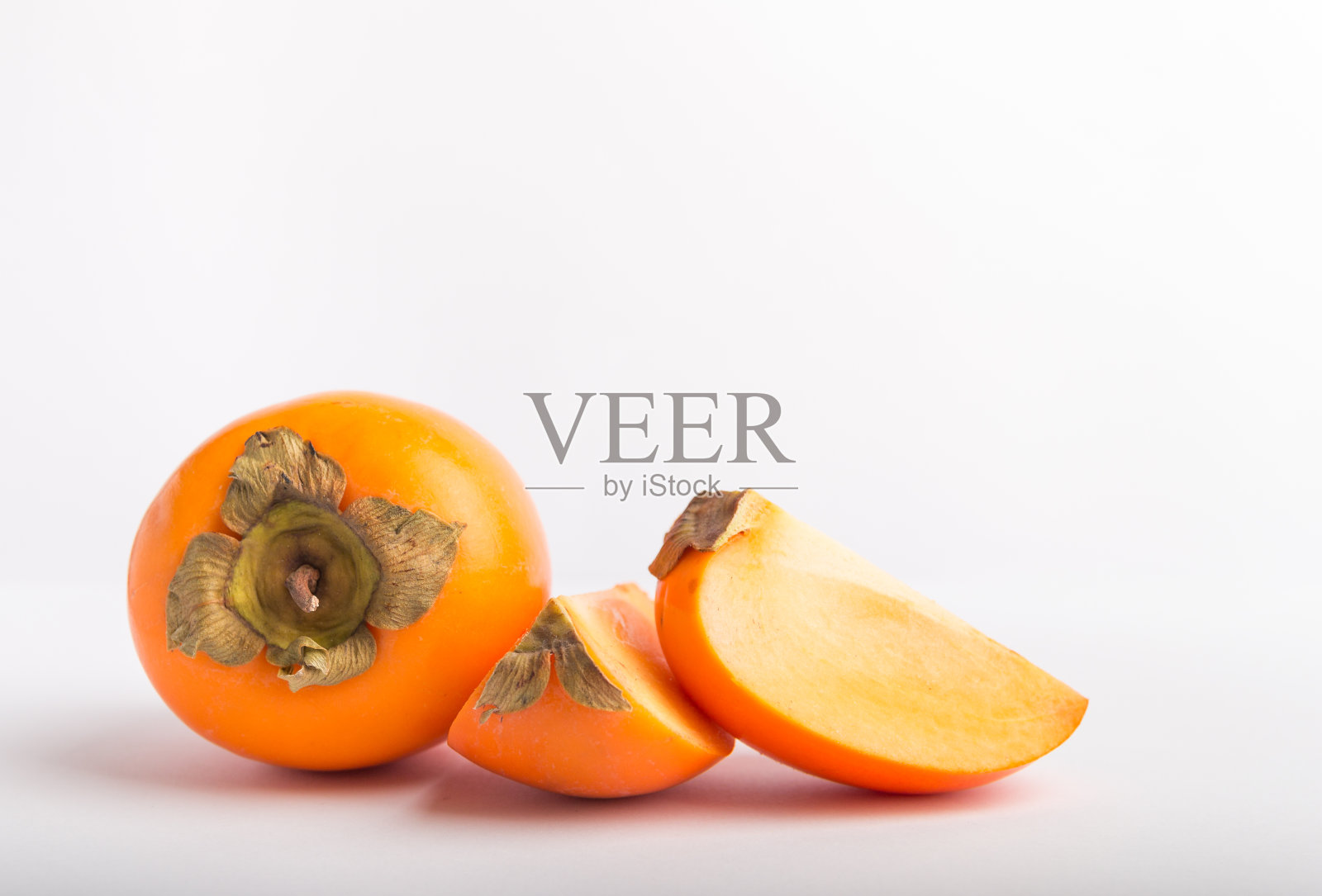 卡其果孤立在白色的背景照片摄影图片