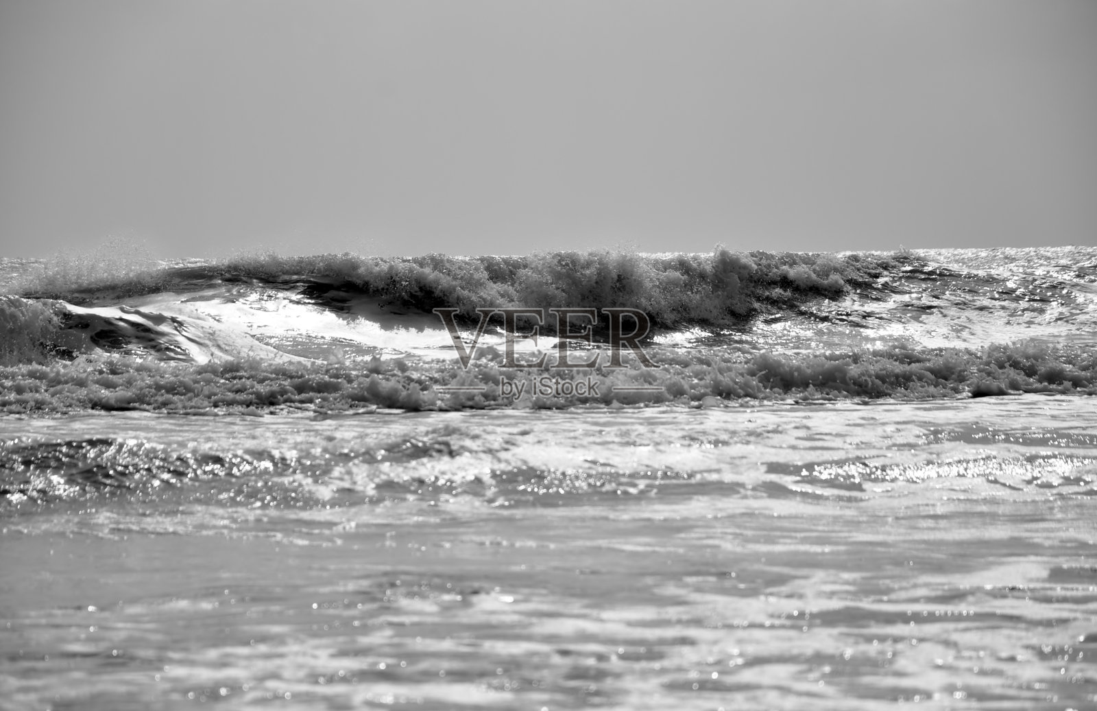 黑色的海浪照片摄影图片