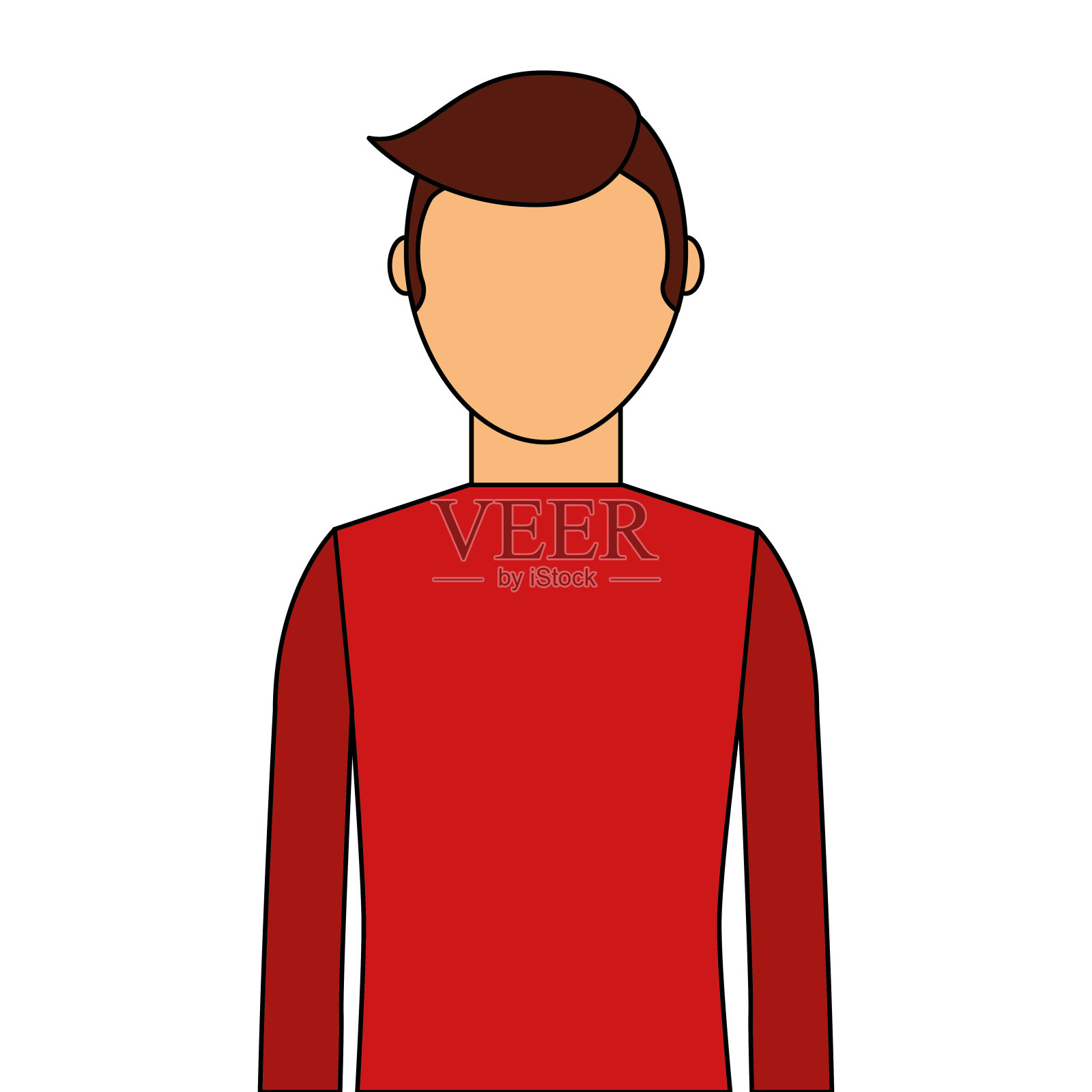 年轻人头像角色设计元素图片