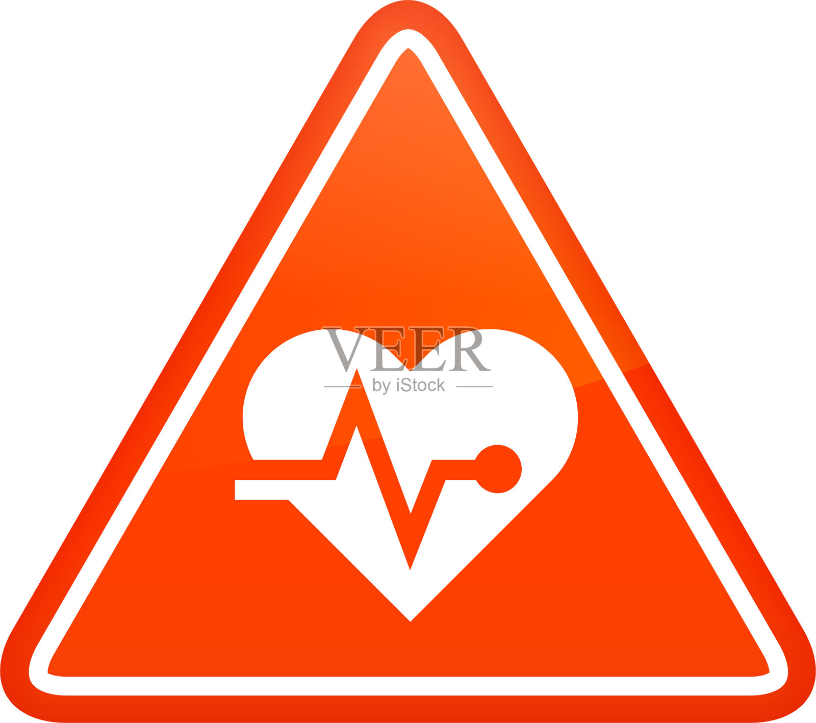 心脏脉搏率。插画图片素材