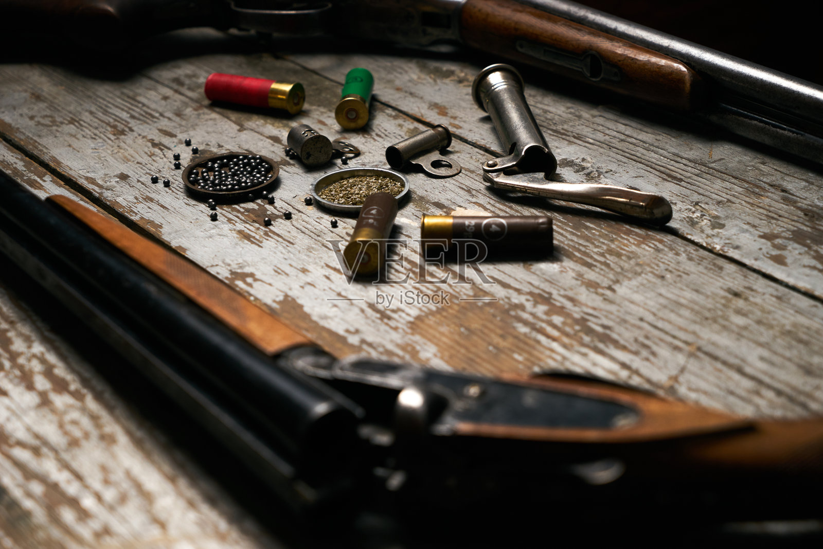 猎枪,带火药的猎枪照片摄影图片