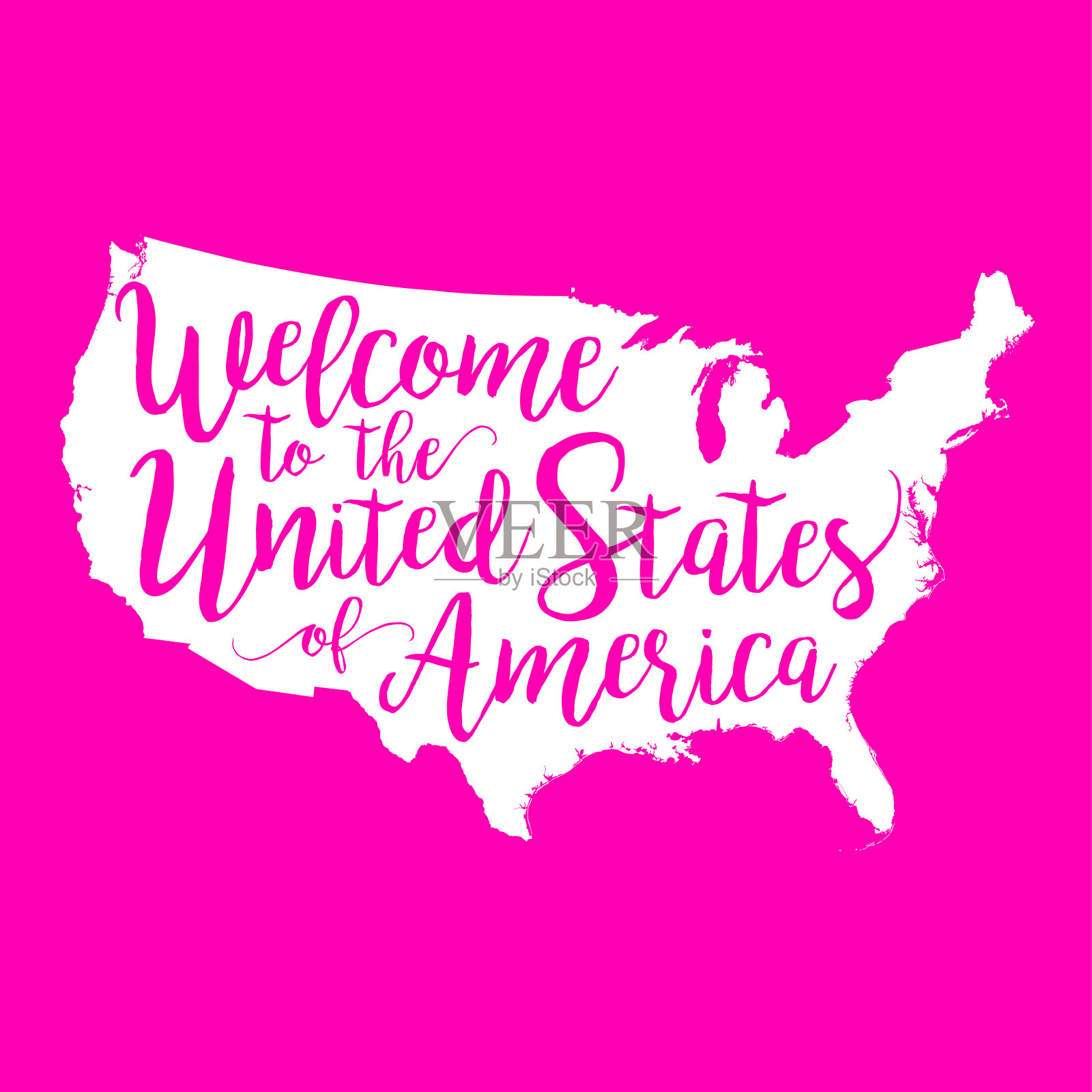 欢迎来到美国EPS10矢量地图插画图片素材