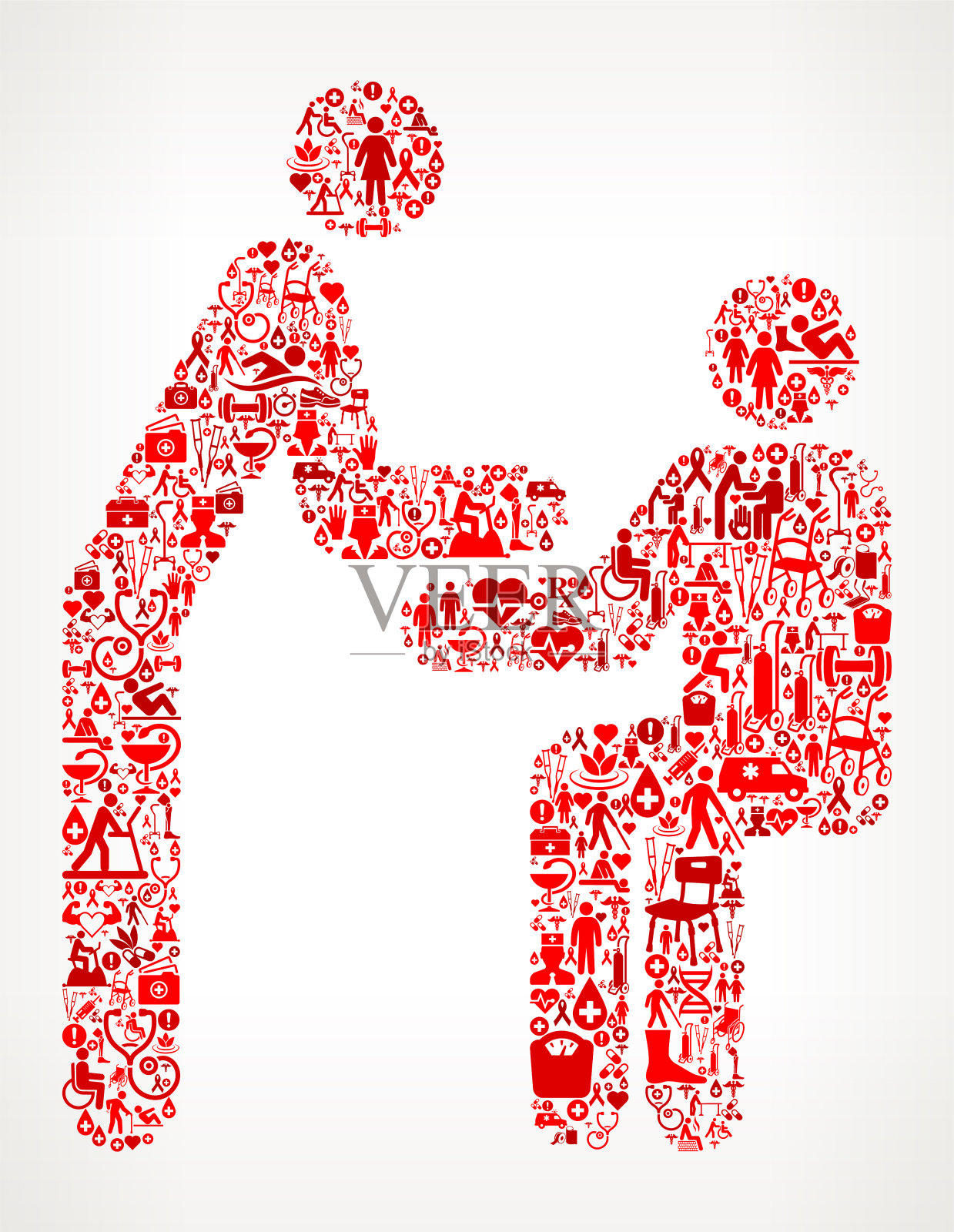 献血、医疗康复、物理治疗插画图片素材