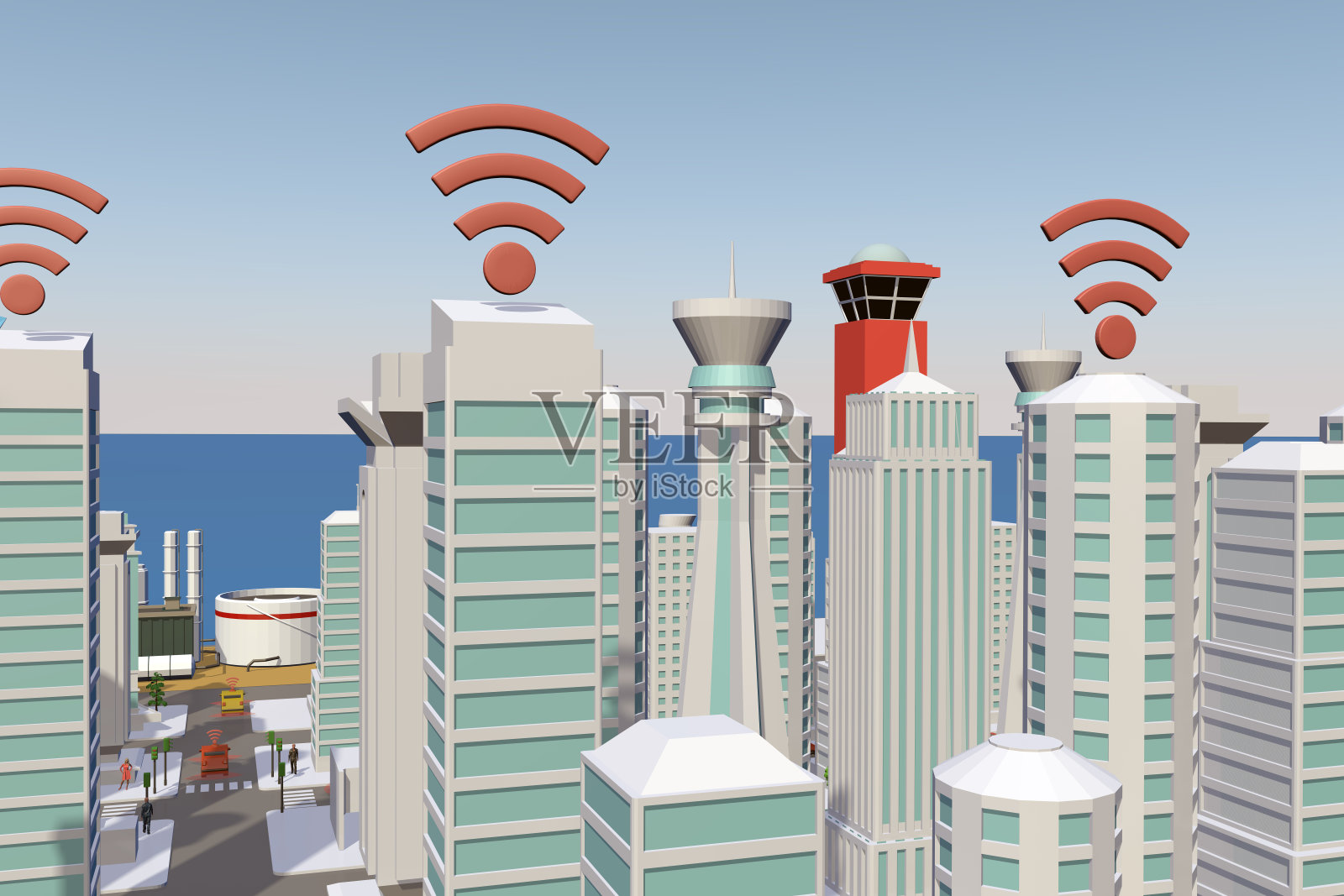 智能城市照片摄影图片