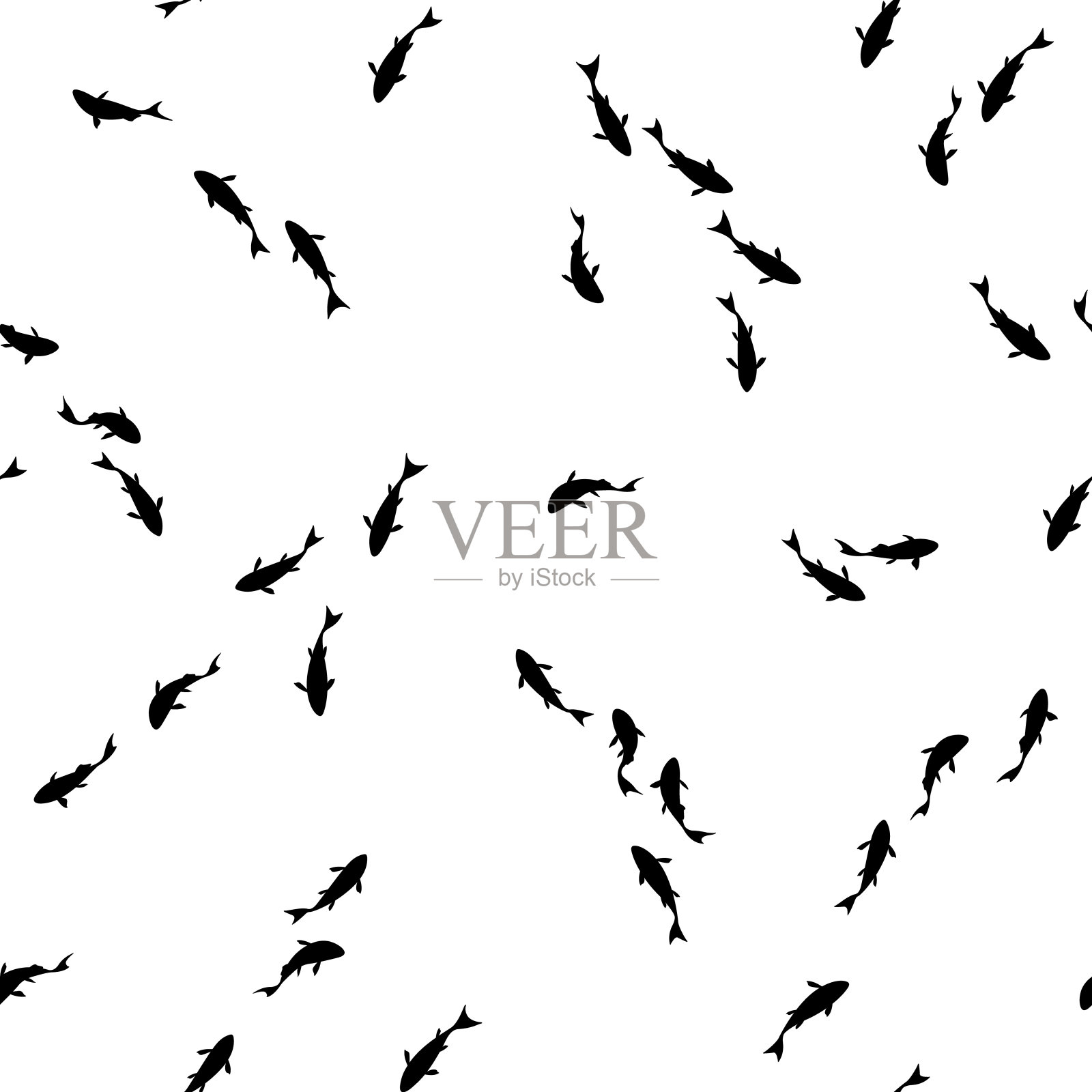 鱼的图案插图,插画图片素材