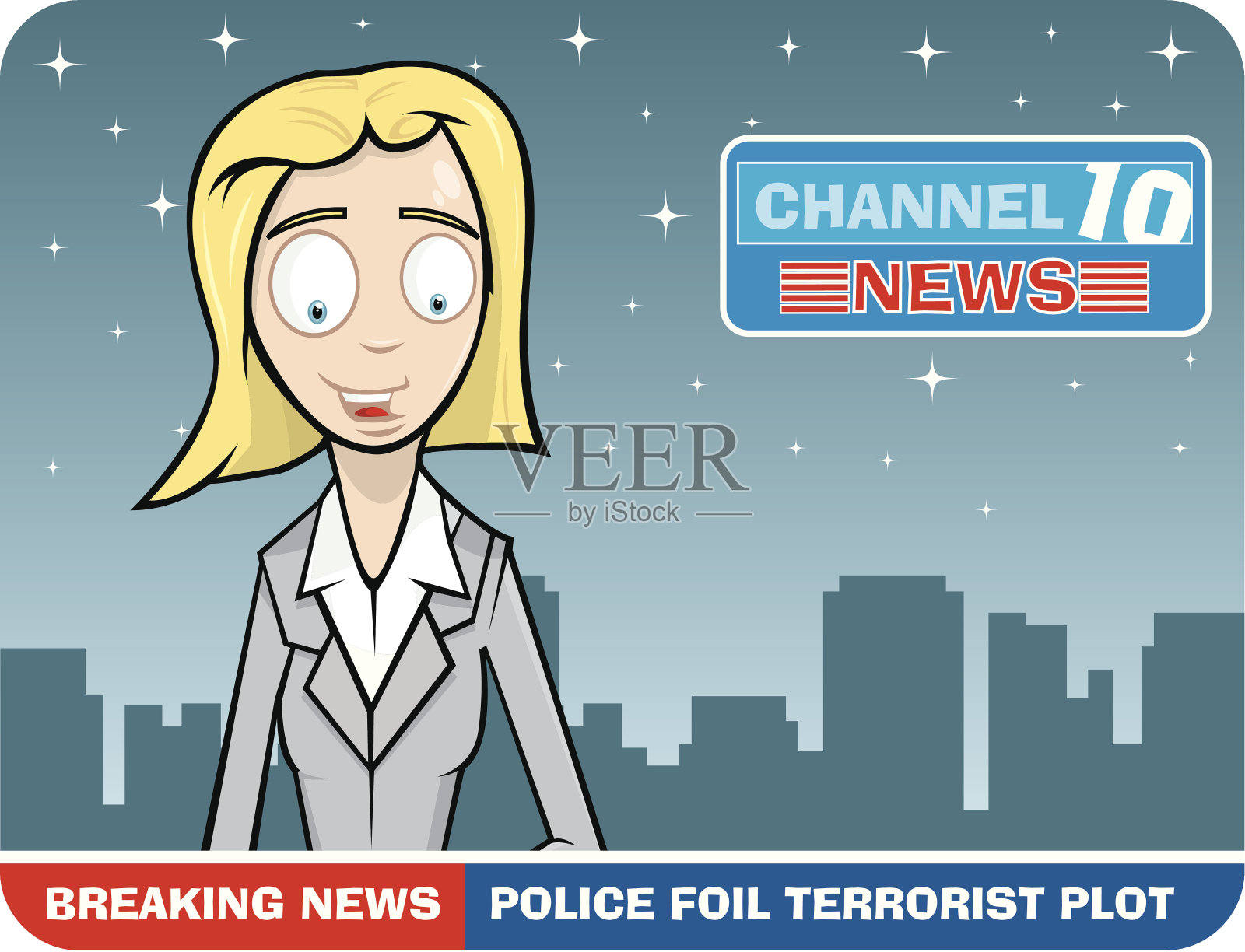 锚女士插画图片素材