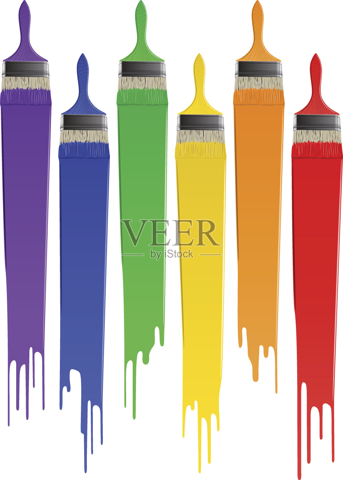 油漆刷设计元素图片