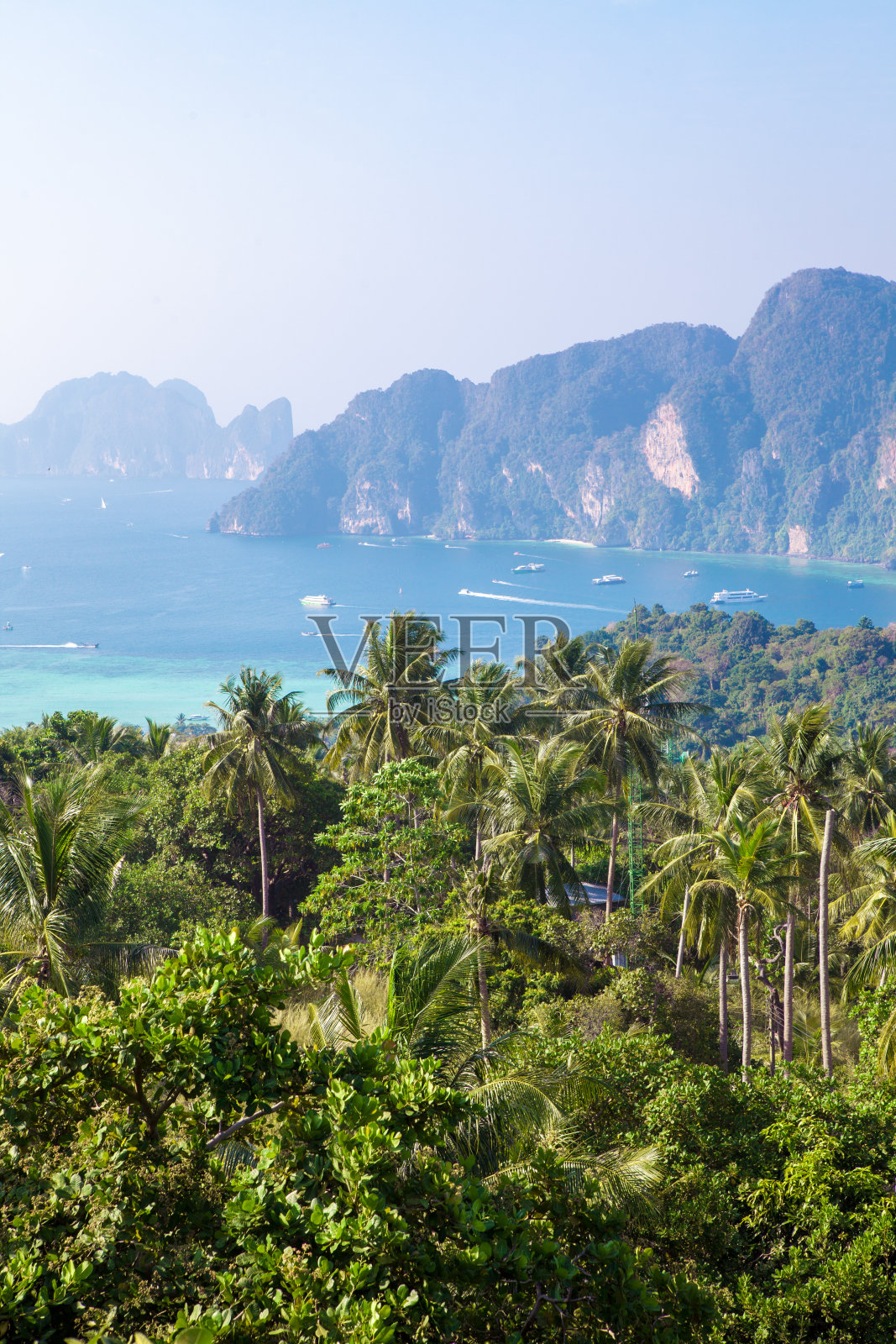 热带景观。phi phi岛照片摄影图片