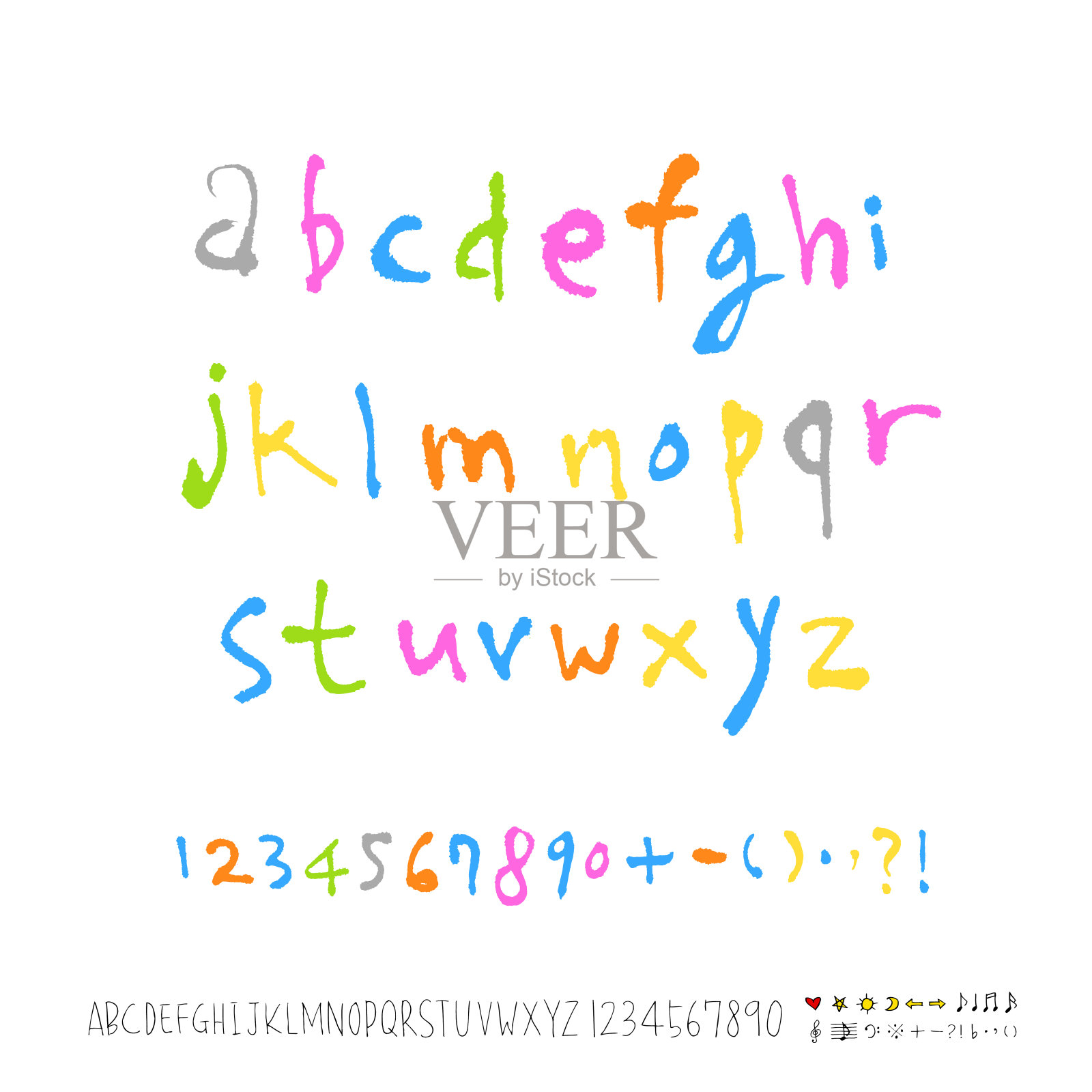 矢量字体设计元素图片