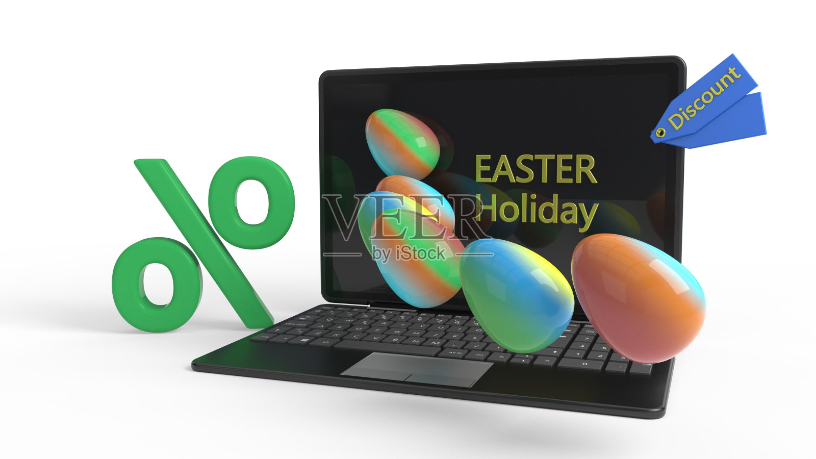 互联网复活节盛宴减少概念,3d渲染照片摄影图片