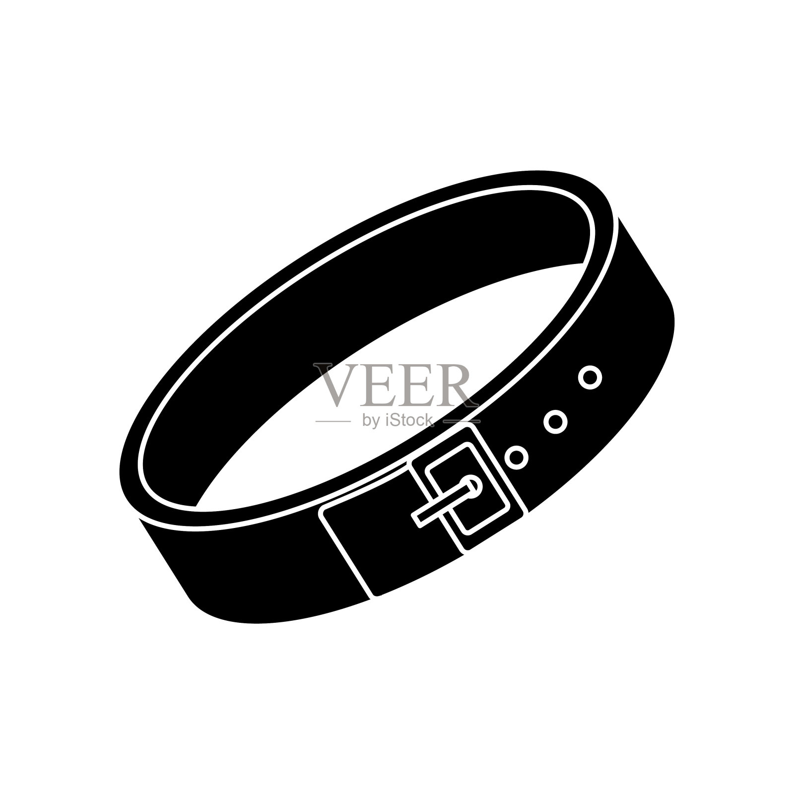 项圈图标,矢量插图设计元素图片