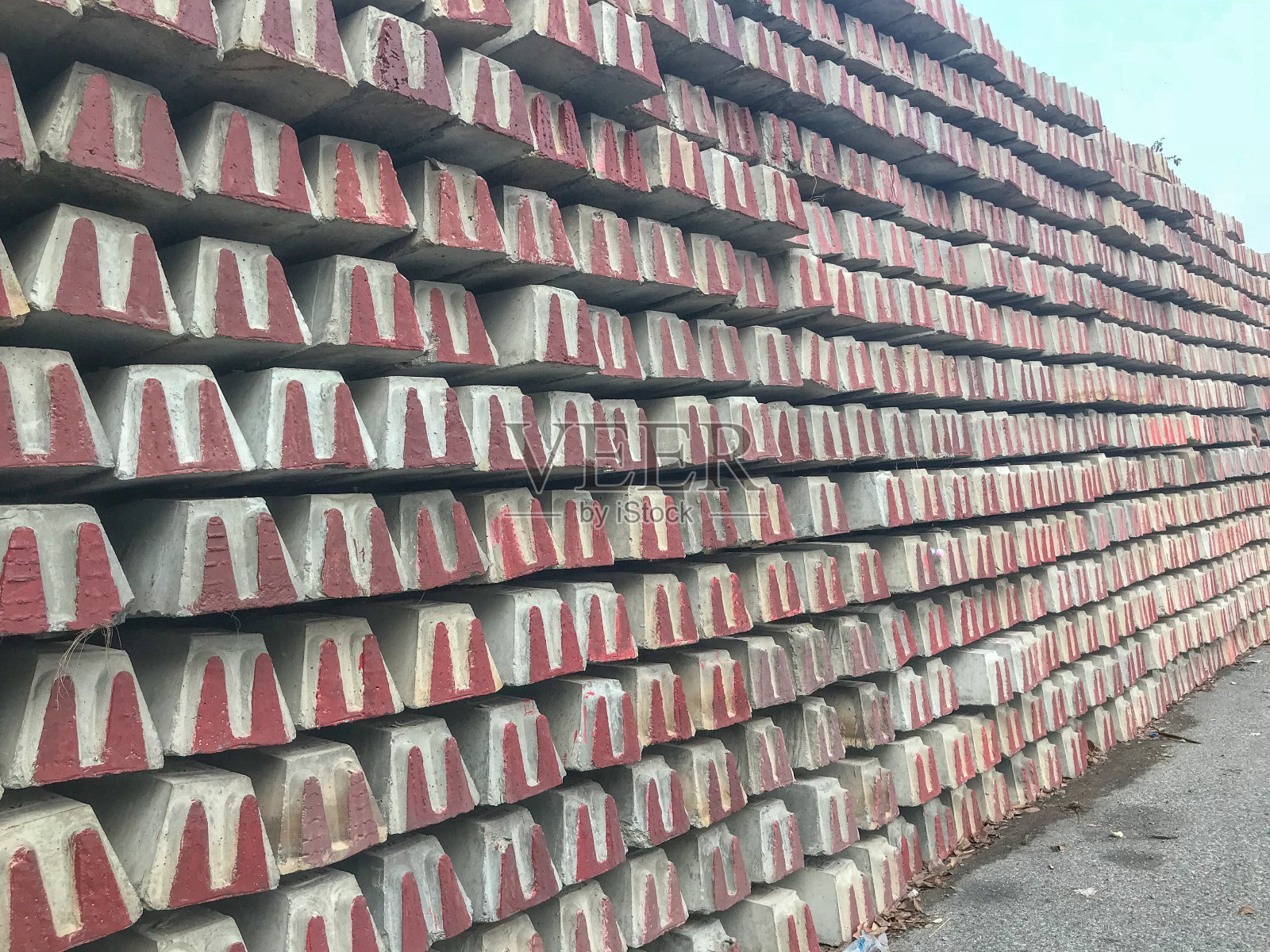 混凝土轨枕铁路背景,泰国照片摄影图片