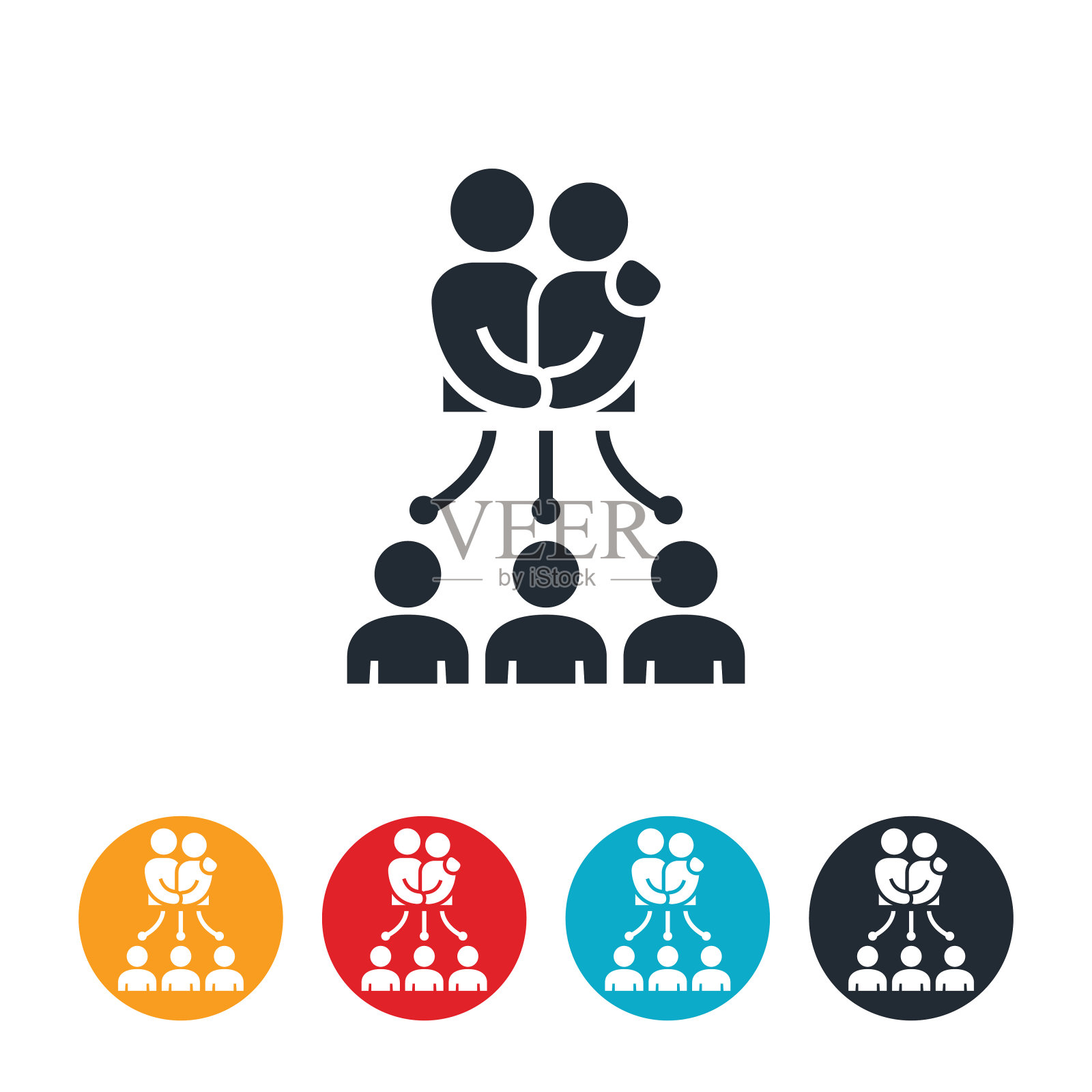 后人图标插画图片素材