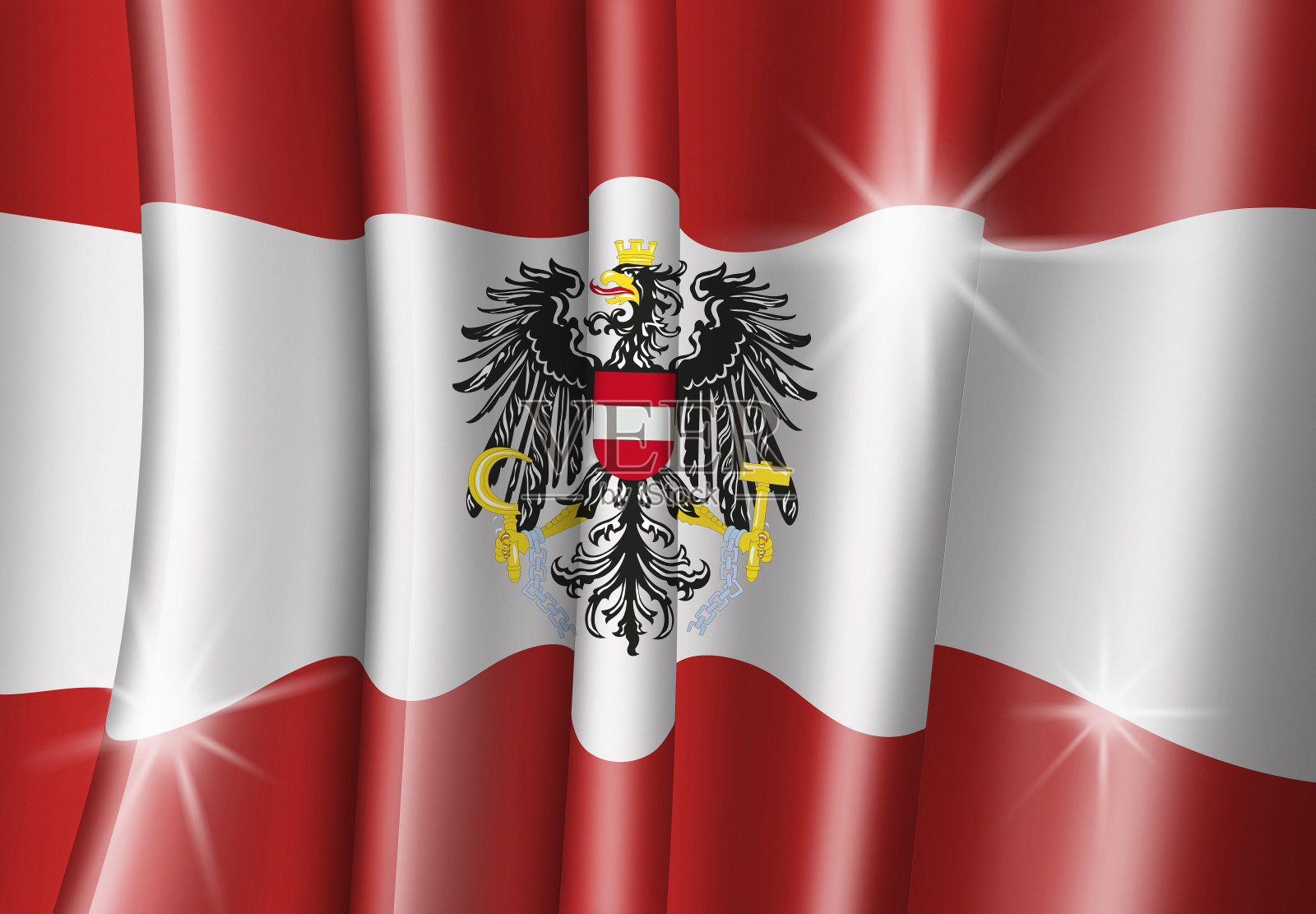 奥地利国旗插画设计元素图片