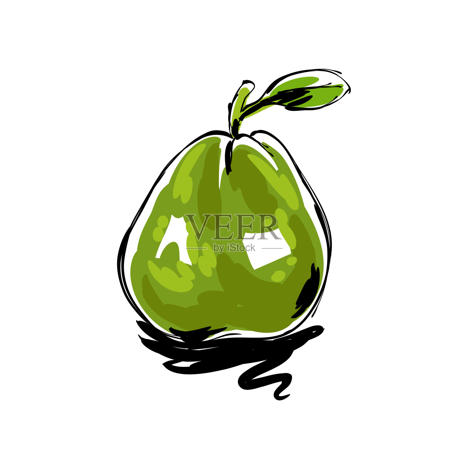 番石榴画插画图片素材