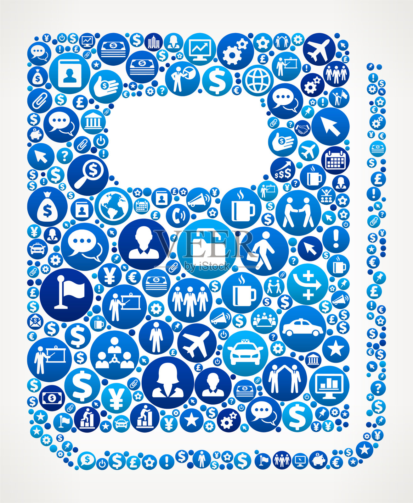 图书商业和金融蓝色图标模式插画图片素材