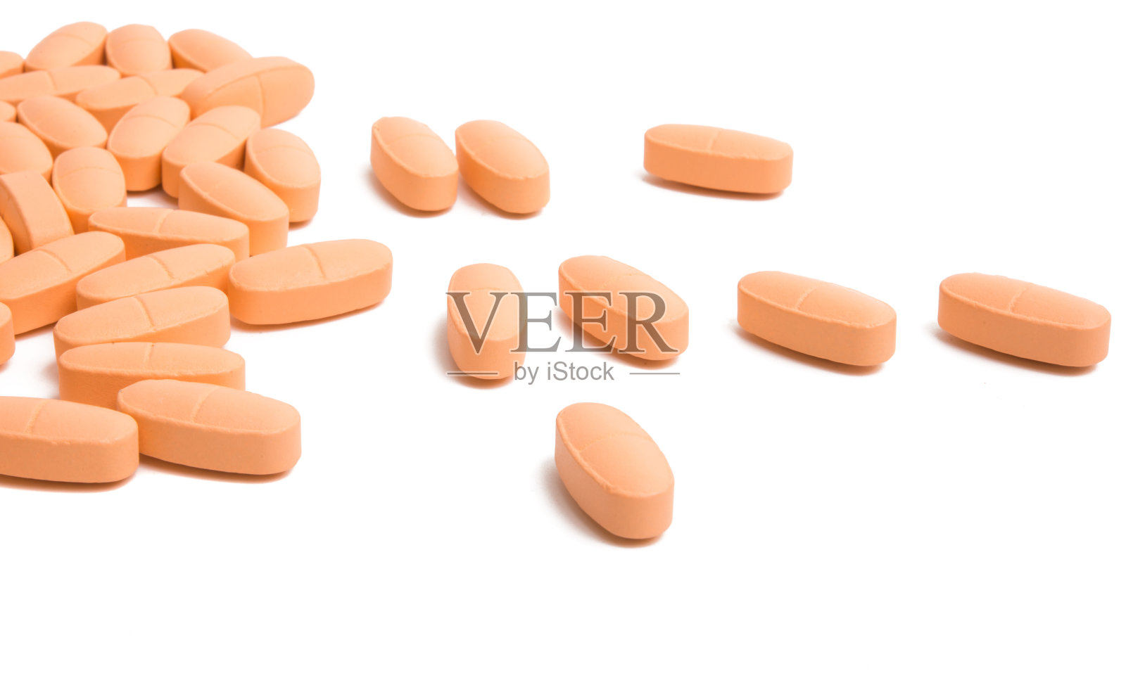 药丸维生素孤立o照片摄影图片