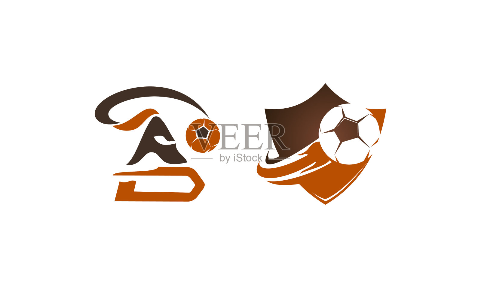 足球勇士模板集插画图片素材