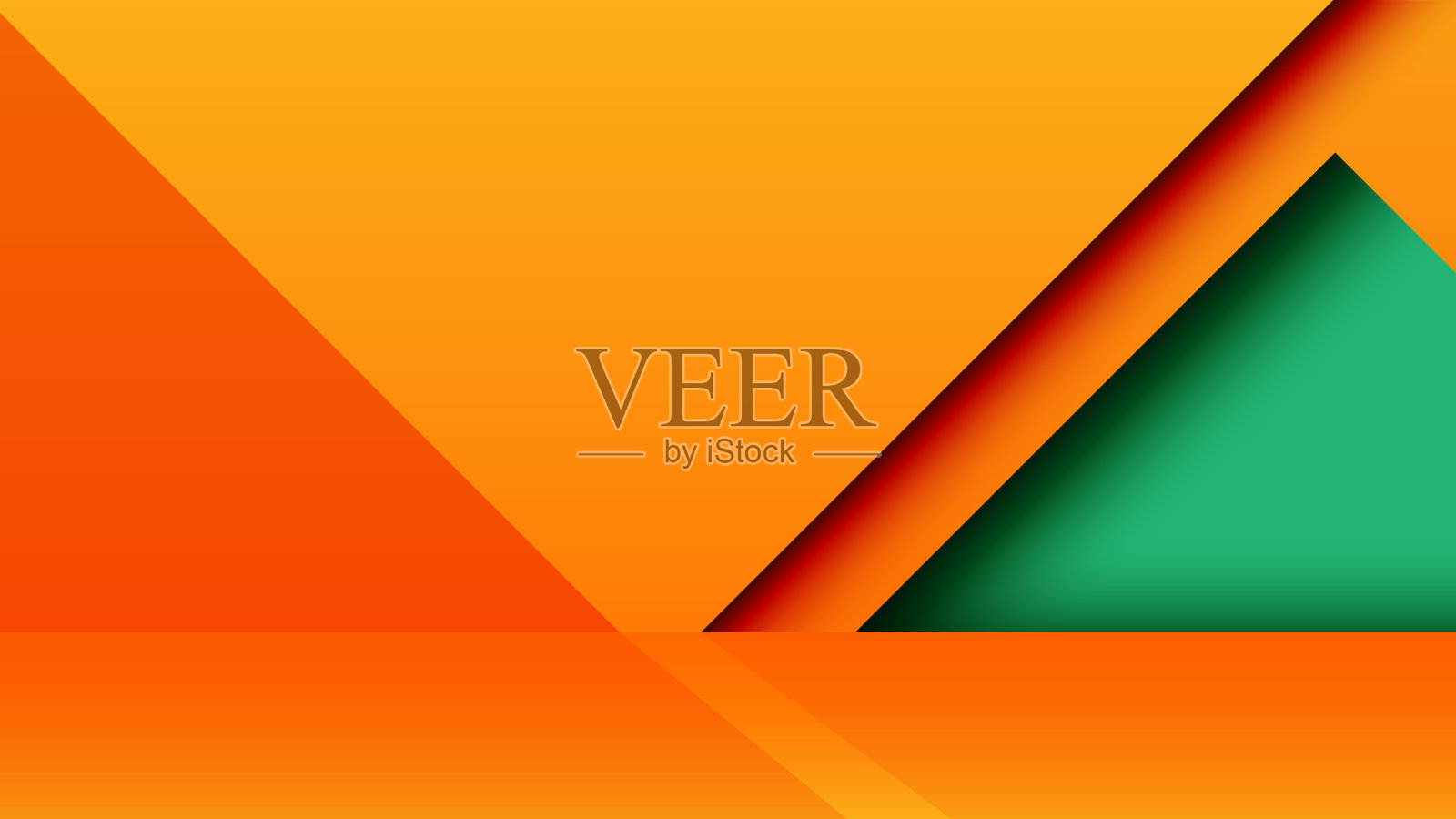 抽象最小几何剪纸背景。插画图片素材