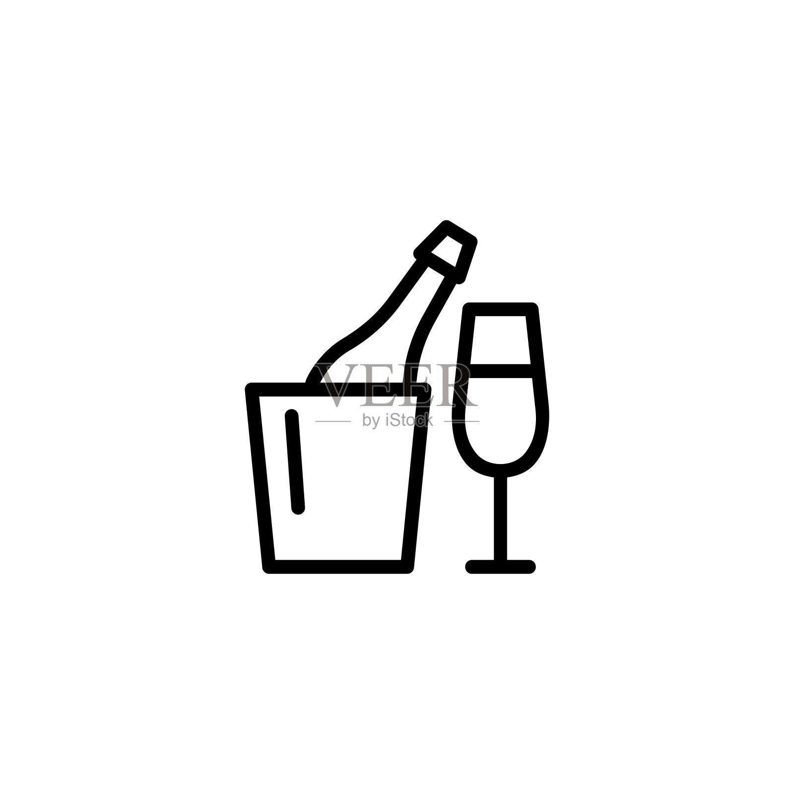 冰冷的香槟图标图标素材