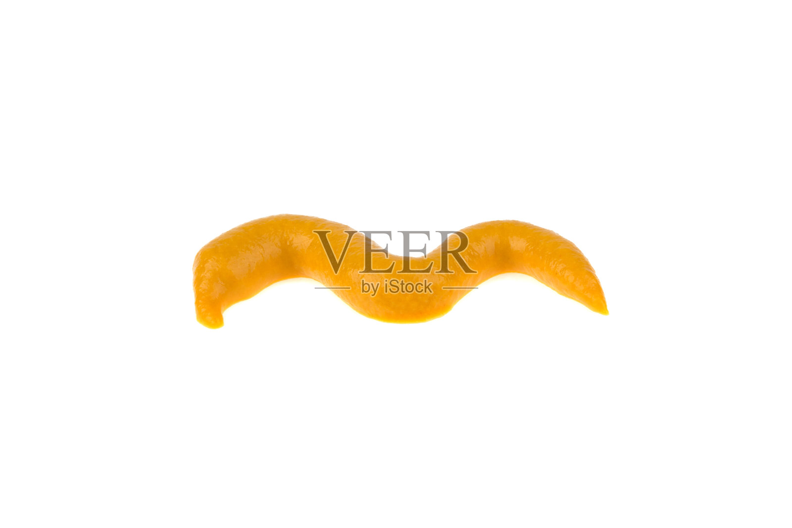 白色背景上的一滴芥末照片摄影图片