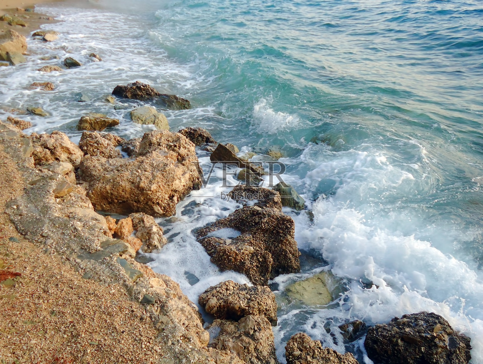 蓝色的海浪照片摄影图片