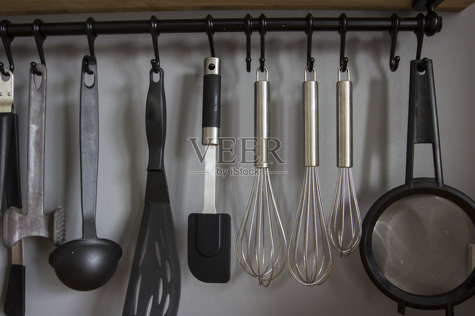 公寓里的厨房配件照片摄影图片