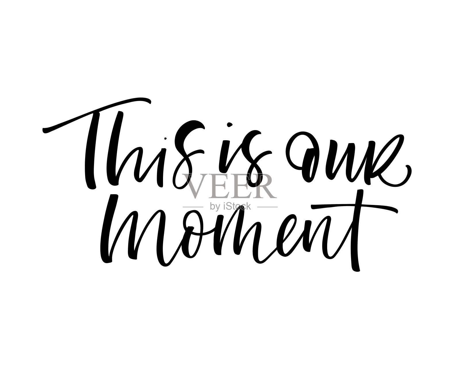 这是我们的时刻卡。插画图片素材