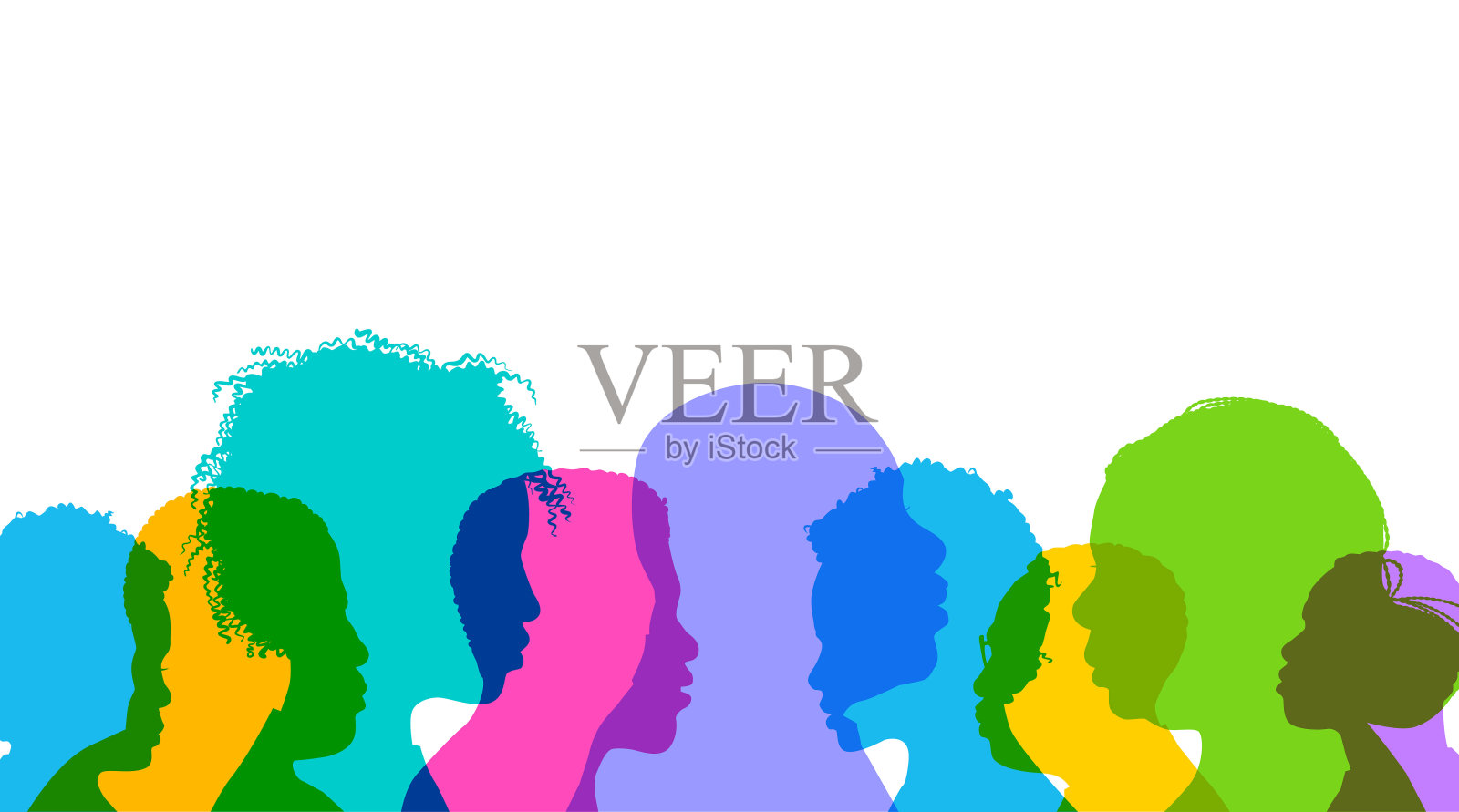 非裔美国人的轮廓插画图片素材