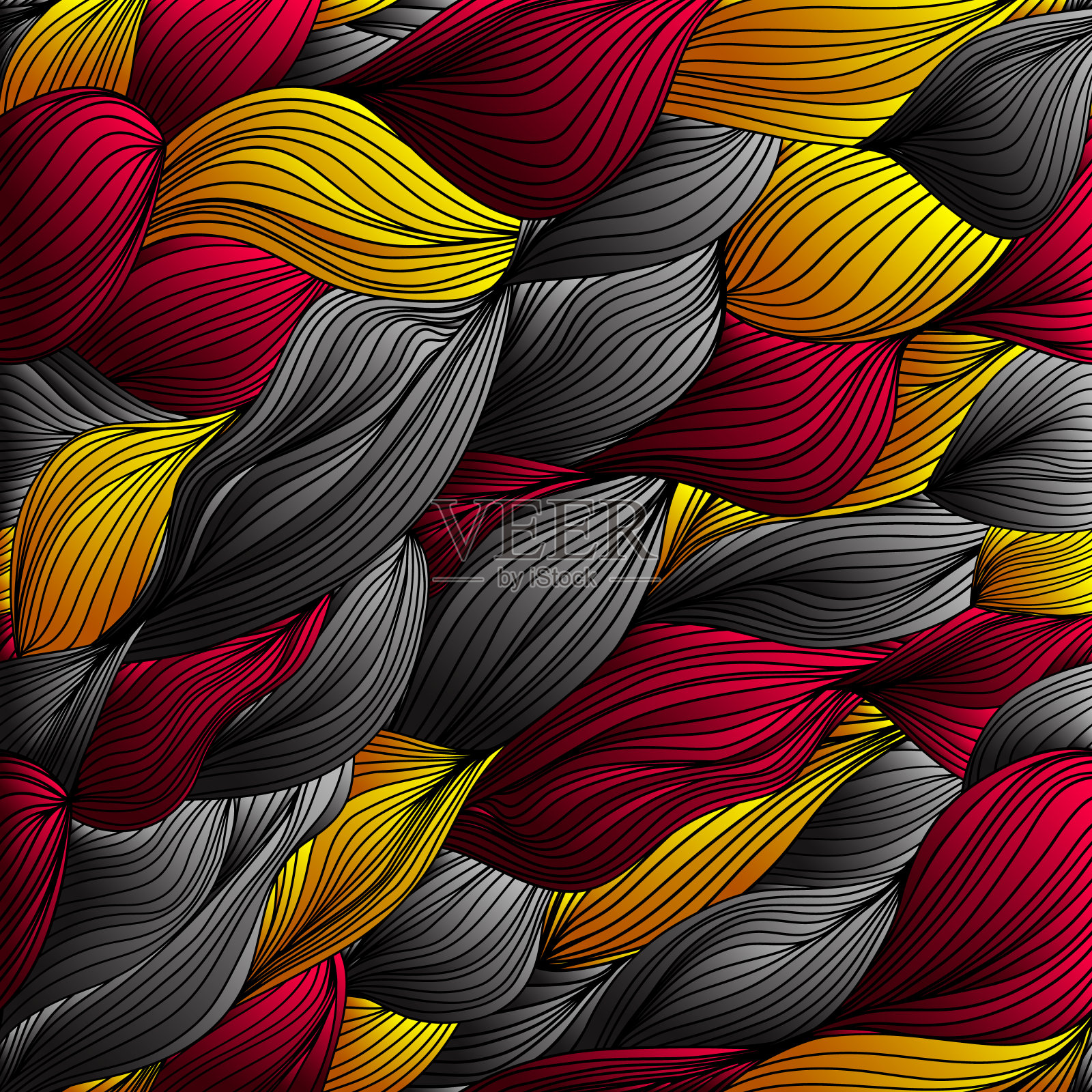 摘要波背景插画图片素材