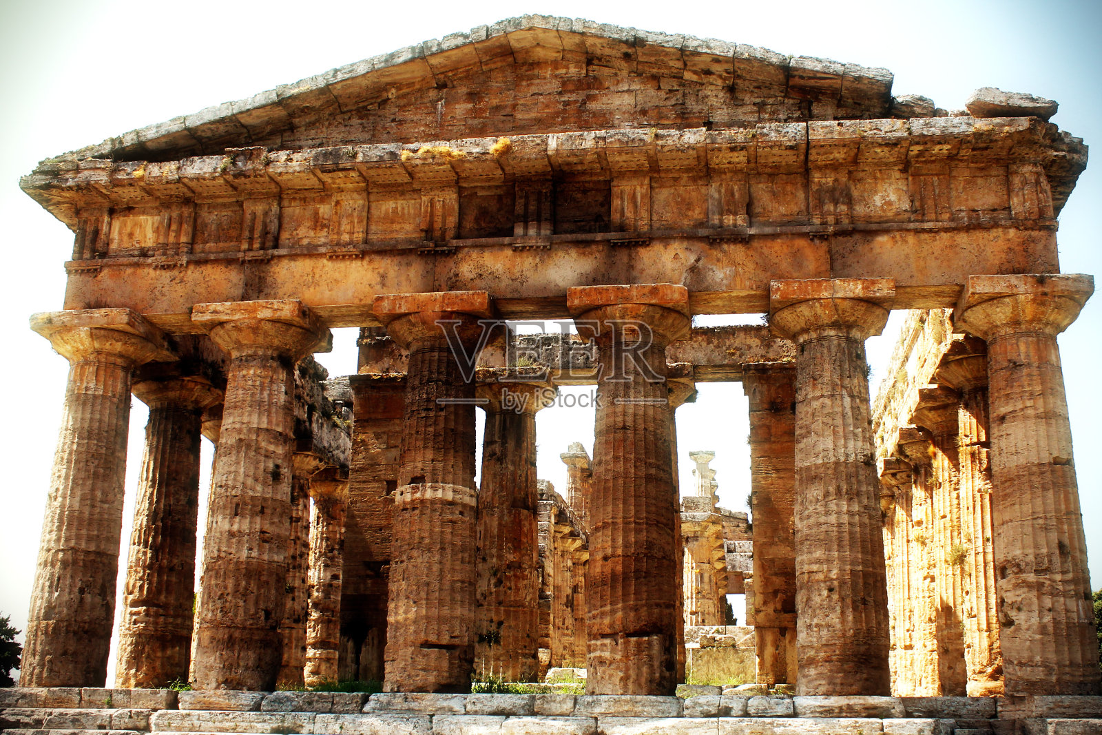 意大利希腊帕河口神庙照片摄影图片