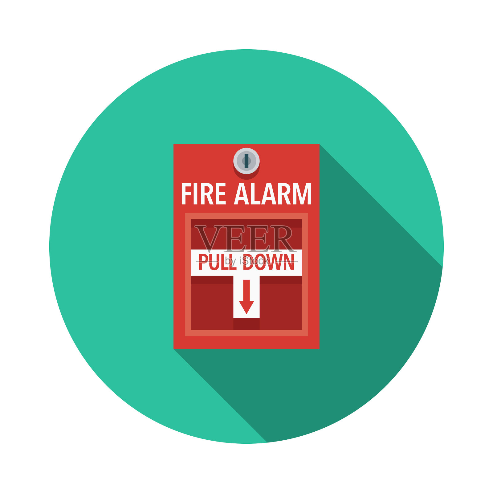 消防报警平面设计紧急服务图标插画图片素材