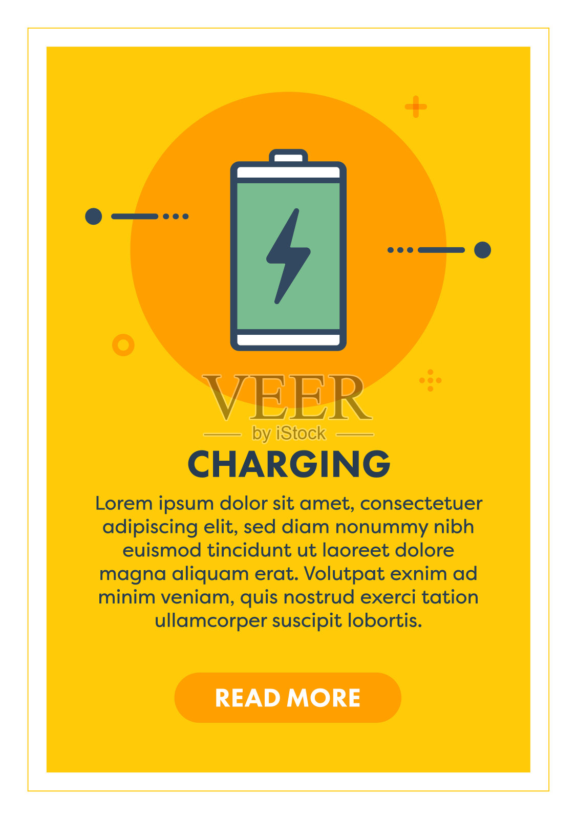 电池概念横幅插画图片素材