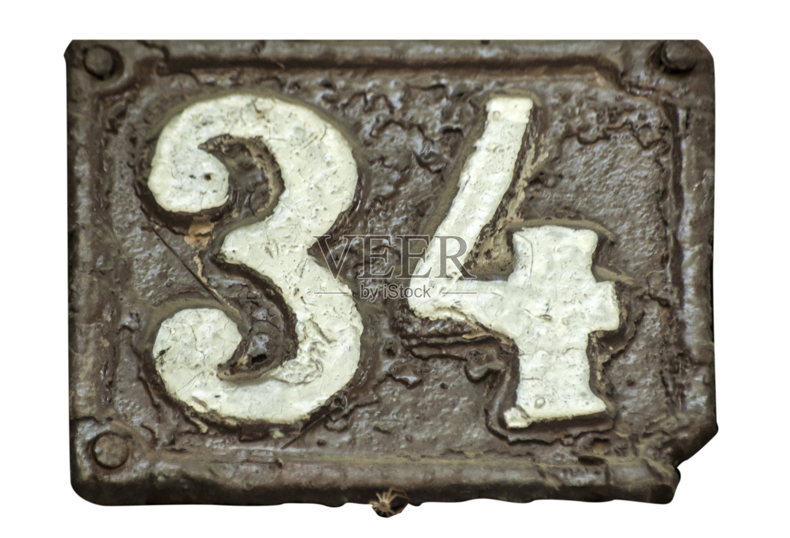 老式复古铸铁34号板照片摄影图片