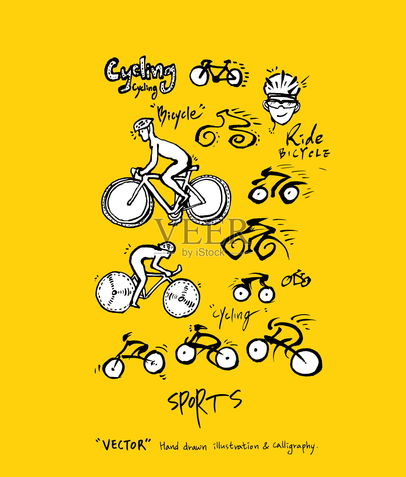 运动的海报插画图片素材