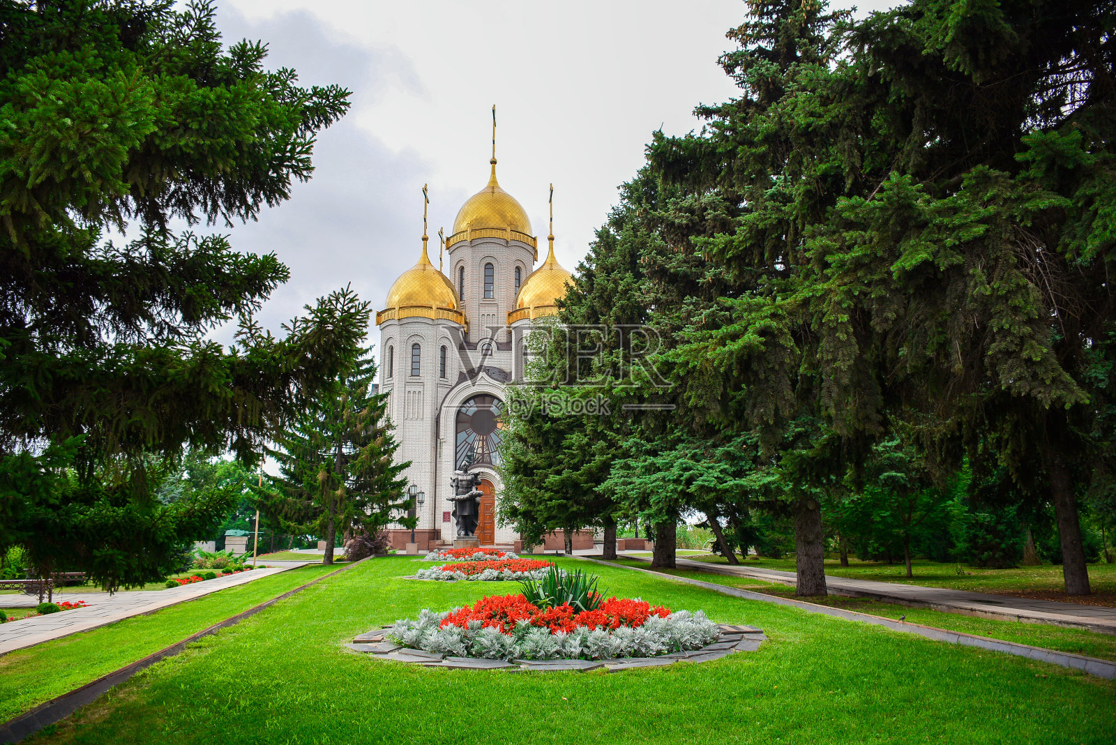 马马耶夫·库尔干的东正教教堂照片摄影图片