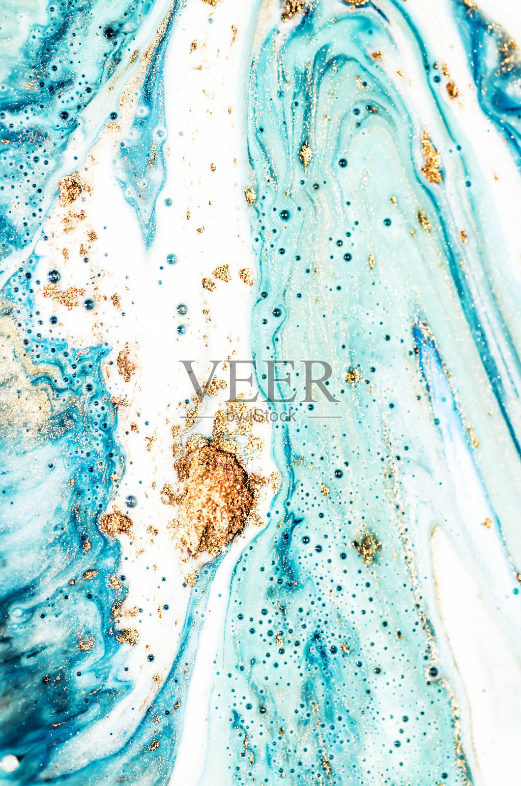 大理石花纹的艺术。风格结合了大理石的漩涡或玛瑙的波纹。自然的奢侈品。古代东方绘画技法。照片摄影图片