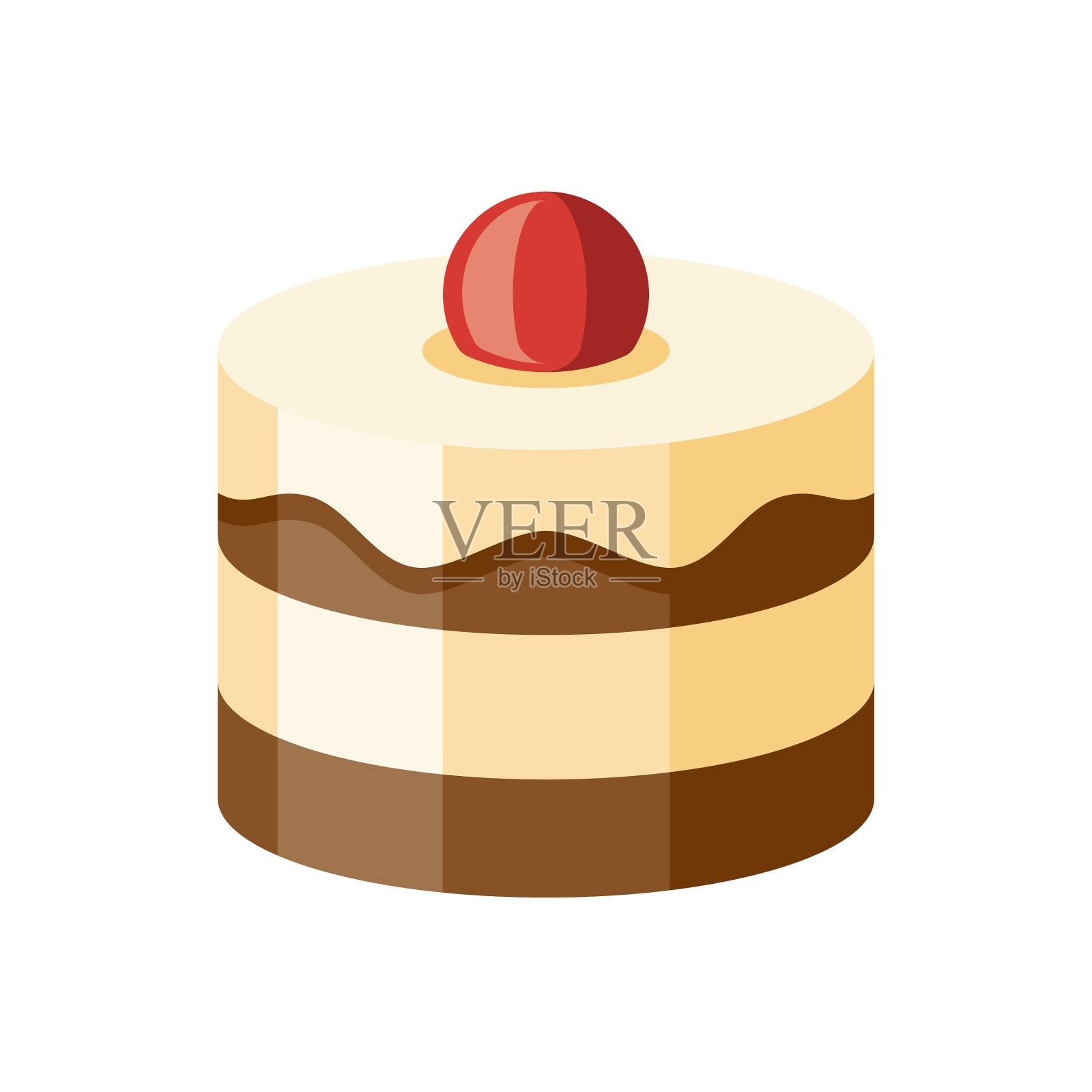 蛋糕平面设计甜点图标插画图片素材