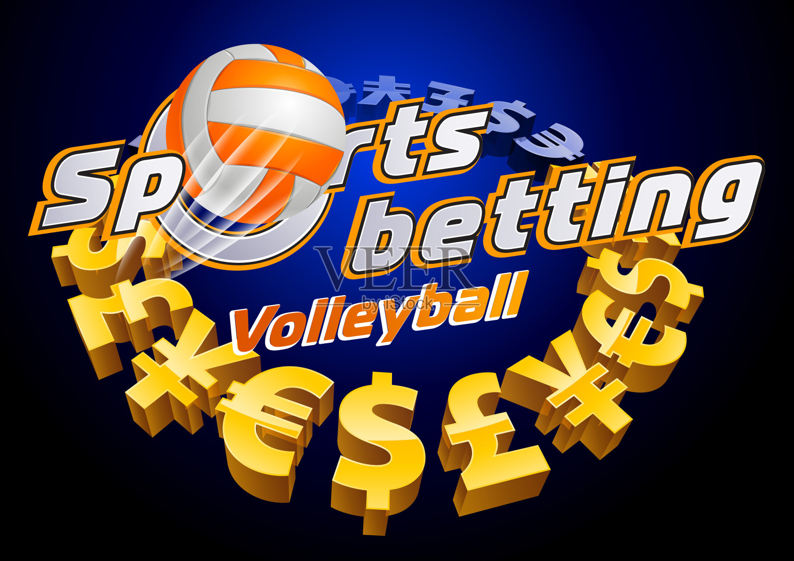 体育博彩排球插画图片素材