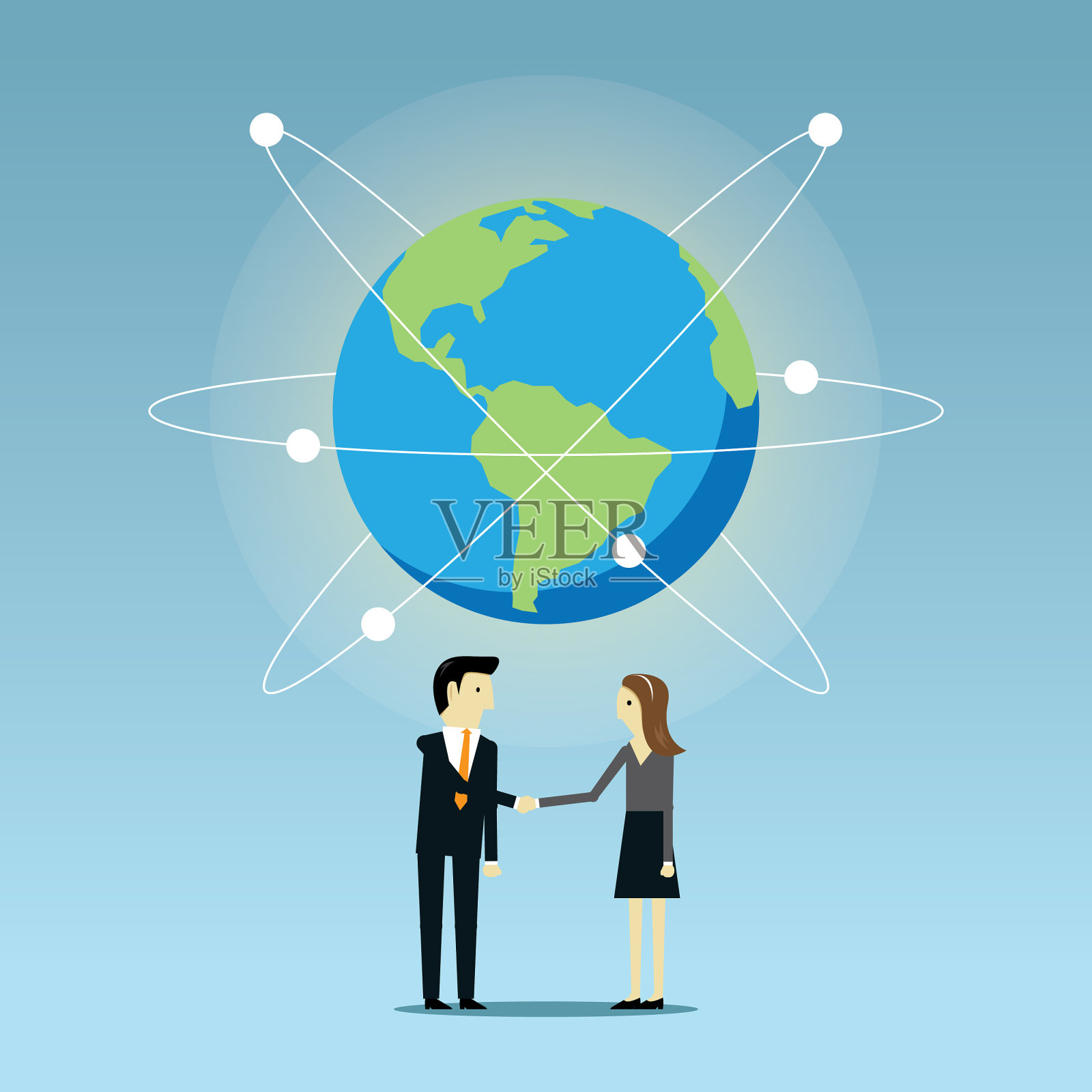 全球业务插画图片素材