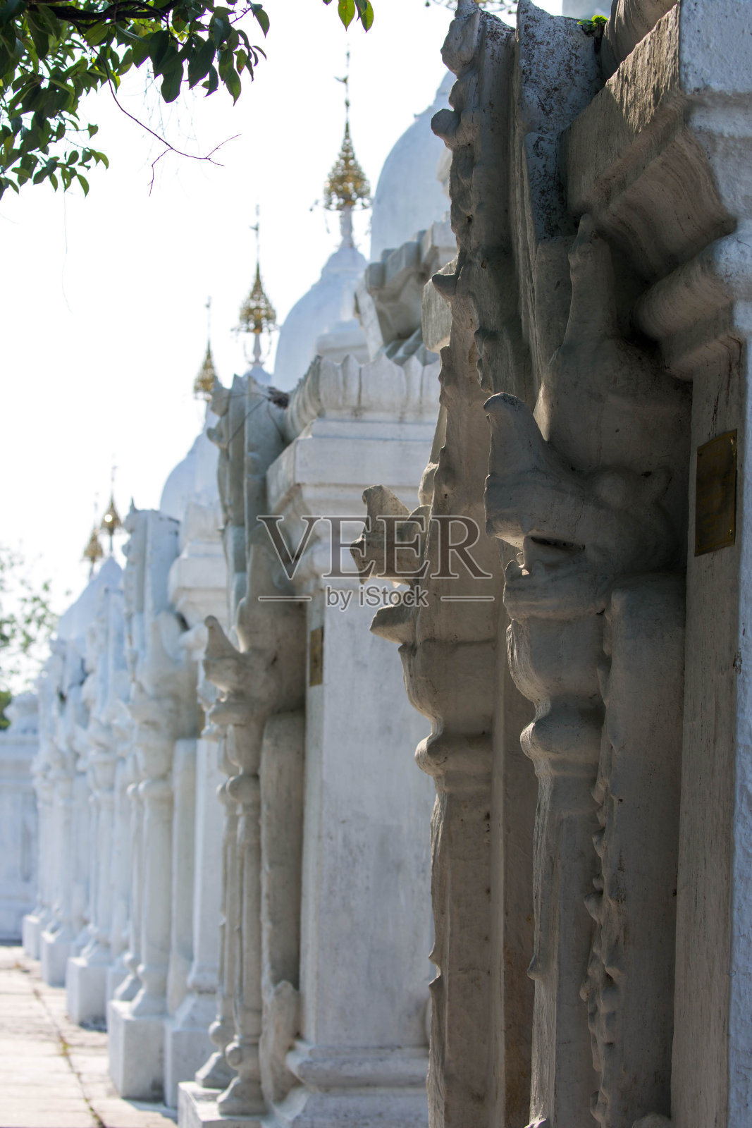 缅甸:Kuthodaw宝塔照片摄影图片