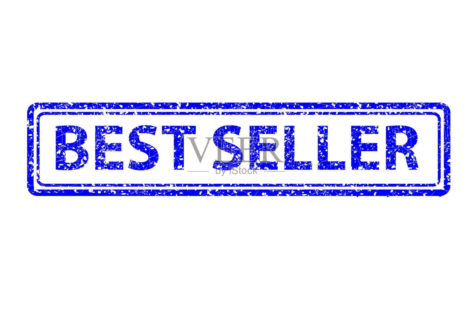 蓝色橡皮图章畅销插画图片素材