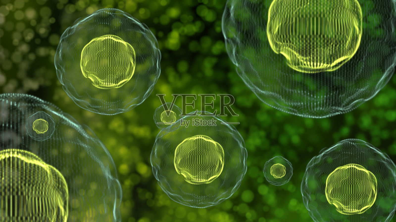 病毒感染血细胞医学概念3D图照片摄影图片