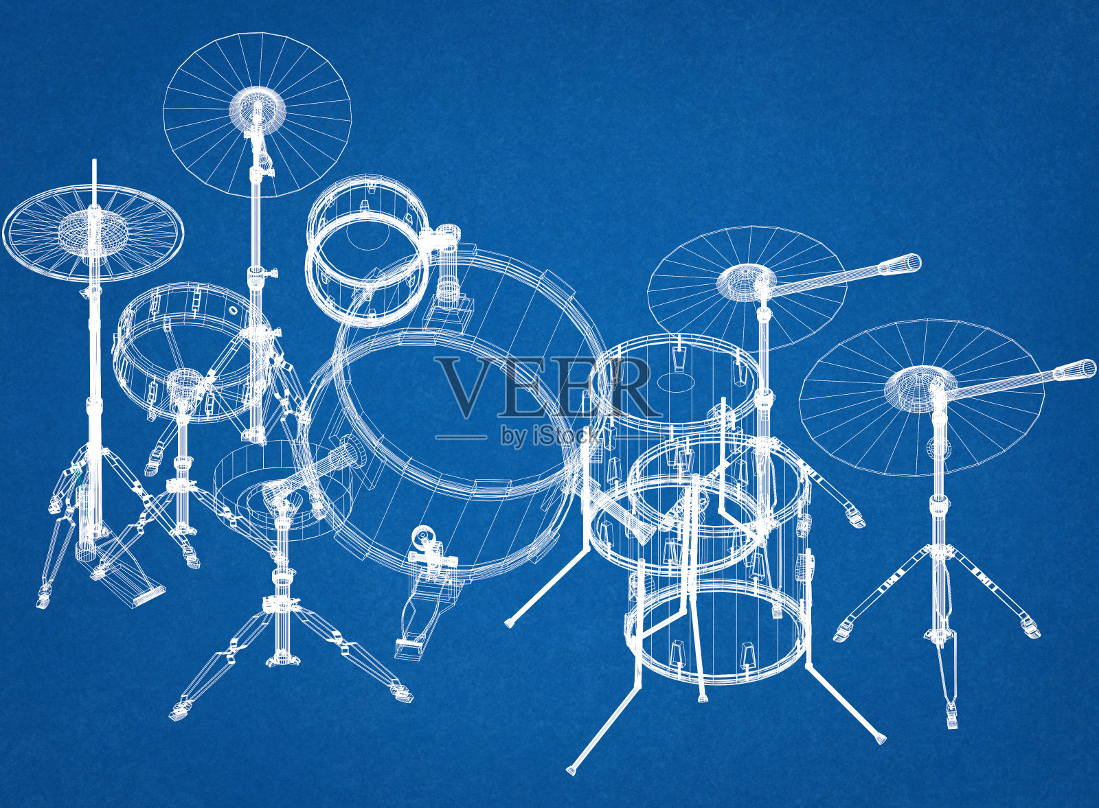 鼓建筑师的蓝图照片摄影图片